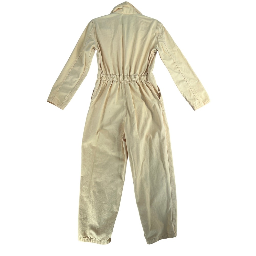 BDG Utility Boiler Jumpsuit Yellow Cotton Long Sleeve Zip Up Size Small UO - Picture 4 of 12